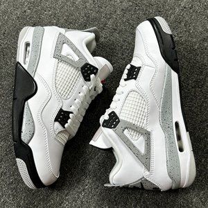 Air Jordan 4 Retro Whihe Cement Sneakers